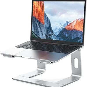 BESIGN LS03 Aluminum Laptop Stand, Ergonomic Detachable Computer Stand, Riser Holder Notebook Stand Compatible with Air, Pro, Dell, HP, Lenovo More 10-15.6" Laptops, Silver