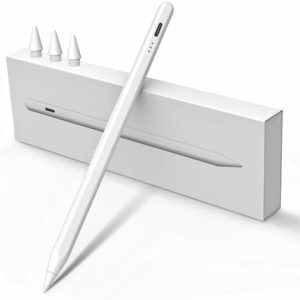 Stylus Pen for iPad W/Palm Rejection Tilt Sensitivity,13 Mins Fully Charged,MEKO Active Apple Pencil iPad Stylus Compatible W/iPad 6/7/8/9/10,iPad Pro12.9&11",iPad Air3/4/5,iPad mini5/6(1Pack+3Nibs)